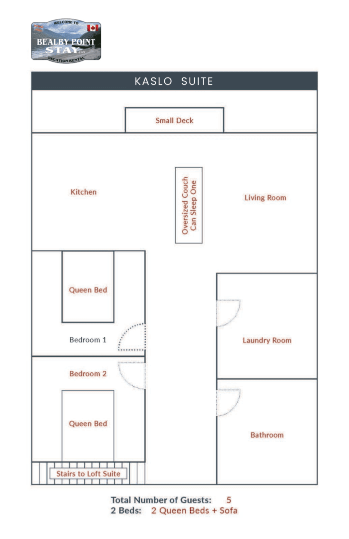 A floor plan of the apartment with three rooms.