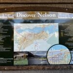 A sign with directions to nelson, british columbia.